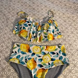 Cupshe Lemon & Stripe 2 piece
